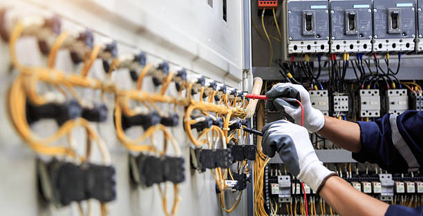 Professional Electrician technician working in Valley City, ND